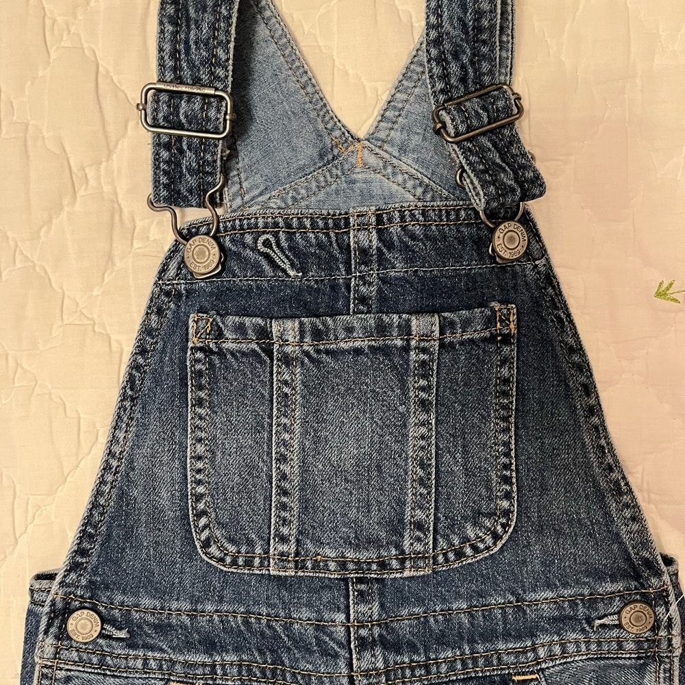 Toddlers denim overalls